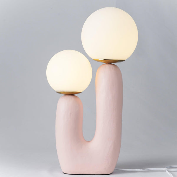 resin glass table lamp bedside living rm