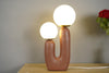 resin glass table lamp bedside living rm