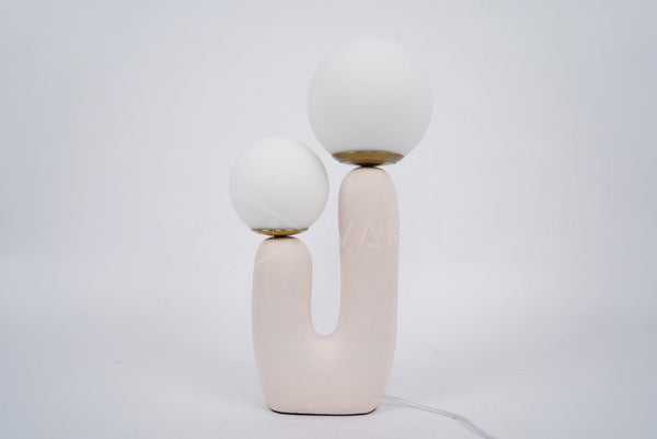 resin glass table lamp bedside living rm