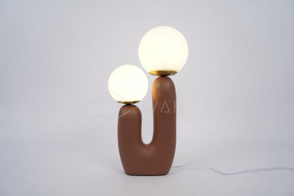 resin glass table lamp bedside living rm