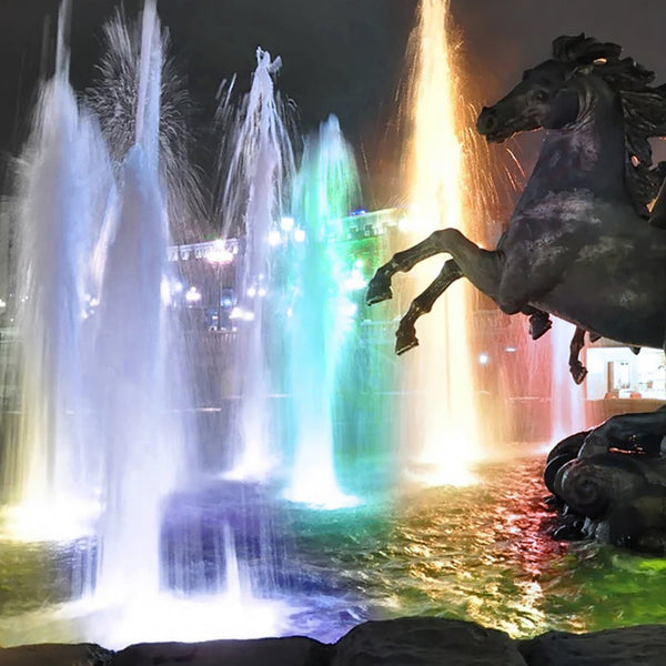 Ring Led Waterproof Colorful Light Pool Fountain Underwater Lights For Outdoor Square