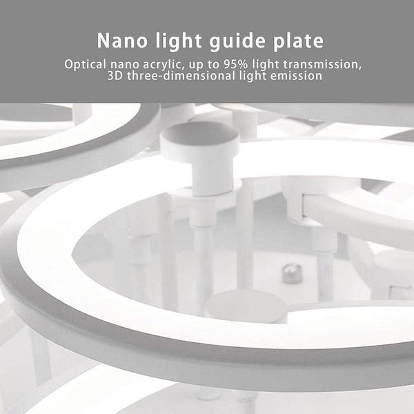 Elegant Semi Flush Mount Ceiling Lights With Unique Overlapping Rings