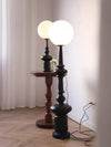 roman column table lamp black resin white glass for bedroom living room