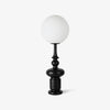 roman column table lamp black resin white glass for bedroom living room