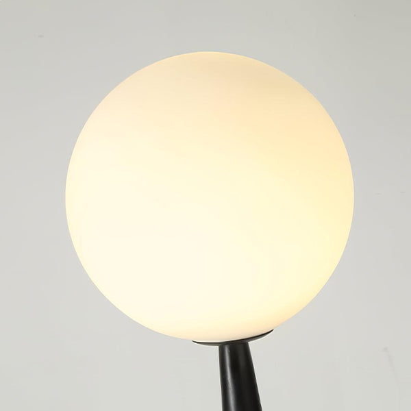 roman column table lamp black resin white glass for bedroom living room