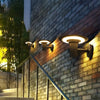 Round Ufo Shaped Solar Outdoor Wall Lamp