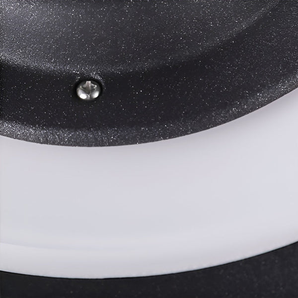 Round Ufo Shaped Solar Waterproof Outdoor Fence Post Lights