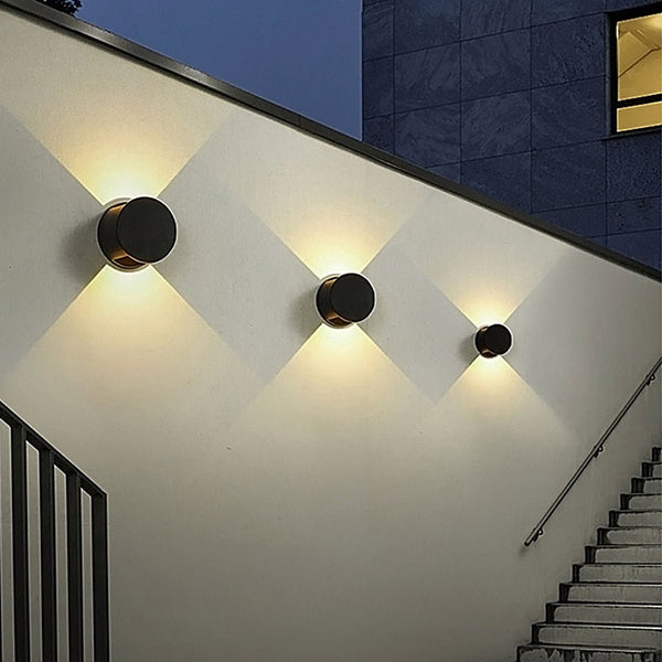 Round Up And Down Lights Waterproof Led Wall Lights For Indoor Outdoor Balcony