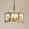 rustic distressed wood iron 8 light candle pendant lamp