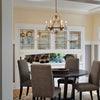 rustic old white wood cage chandelier