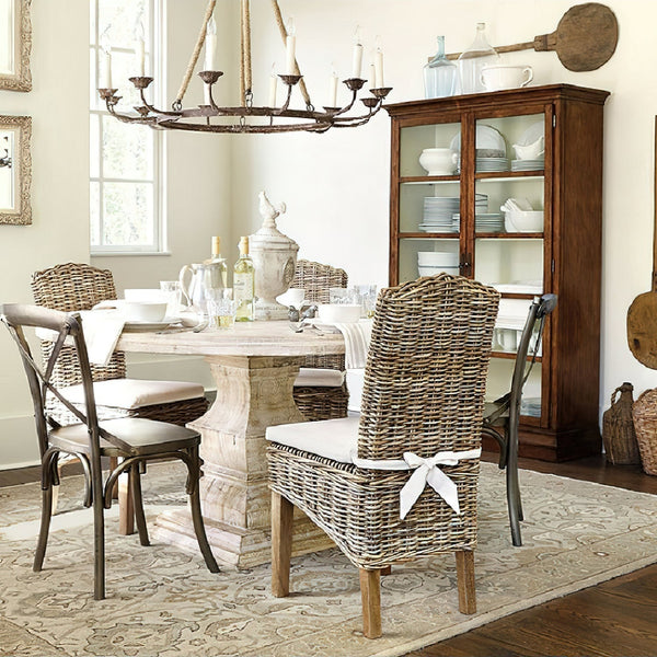 rustic rust iron hemp rope candle chandelier