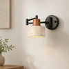 rustic travertine swing arm wall sconce bedroom