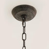 rustic wood black lantern pendant lamp