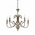 rustic wood iron gilded rust chandelier