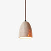 scandinavian beige travertine bell pendant lamp