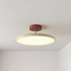scandinavian cream iron led flush mount ceiling light