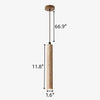 scandinavian natural travertine mini cylinder pendant light