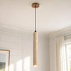 scandinavian natural travertine mini cylinder pendant light