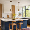scandinavian natural travertine mini cylinder pendant light