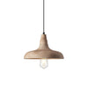 scandinavian natural wood dome pendant light