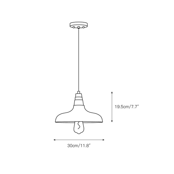 scandinavian natural wood dome pendant light