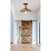 scandinavian natural wood dome pendant light