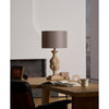 scandinavian old wood fabric table lamp