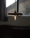 scandinavian walnut ash wood brass pendant light