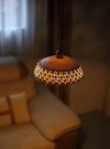 scandinavian white ceramic openwork pendant light