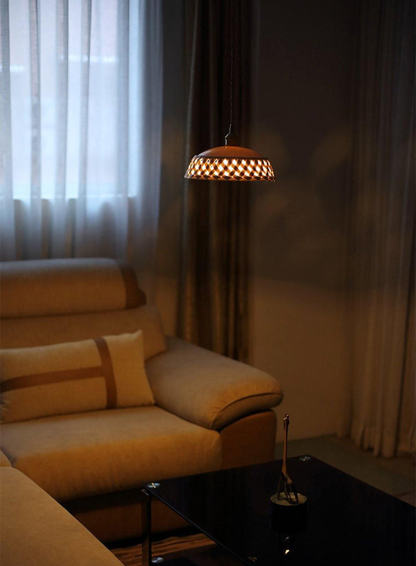 scandinavian white ceramic openwork pendant light