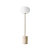 scandinavian white glass marble floor lamp