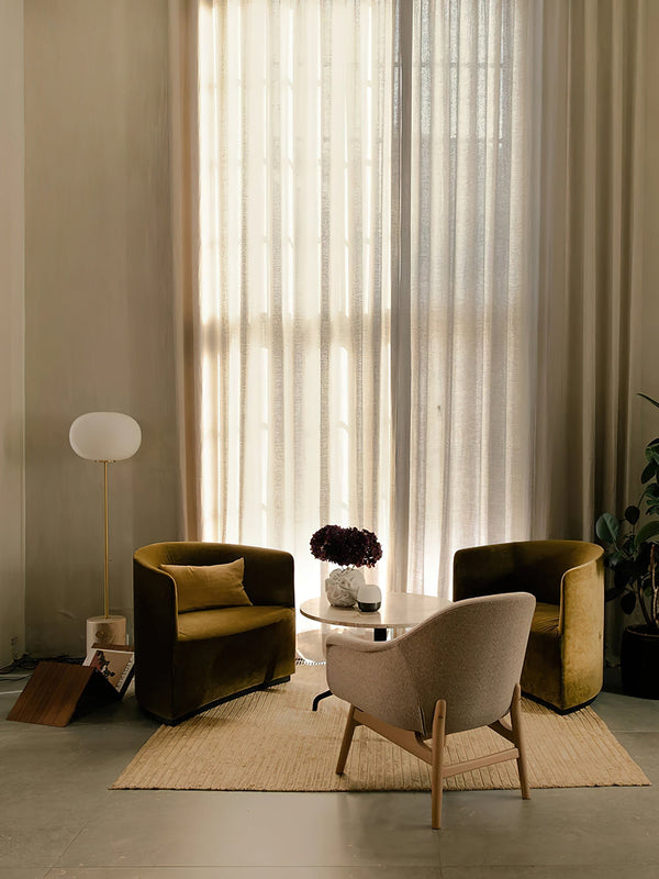 scandinavian white glass marble floor lamp