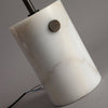 scandinavian white glass marble floor lamp