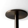 scandinavian white glass marble floor lamp
