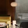 scandinavian white glass marble floor lamp