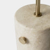 scandinavian white glass marble floor lamp