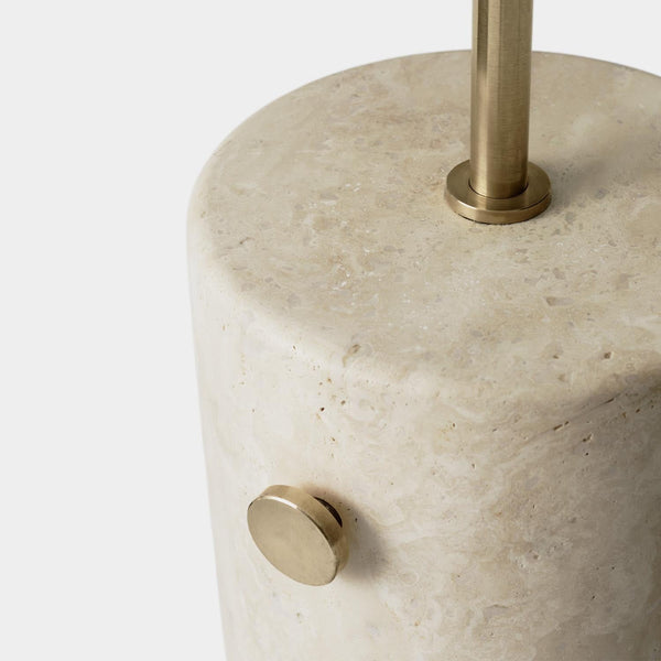 scandinavian white glass marble floor lamp