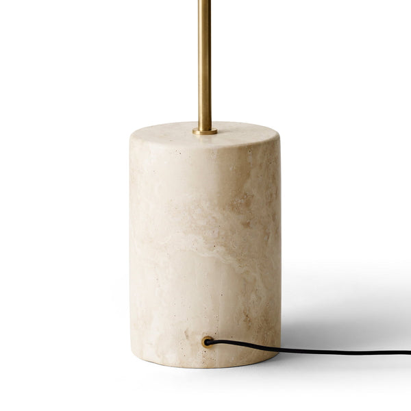 scandinavian white glass marble floor lamp