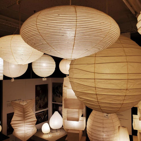 scandinavian white washi paper oval pendant light
