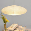 scandinavian white washi paper oval pendant light
