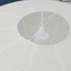 scandinavian white washi paper oval pendant light