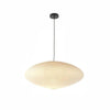 scandinavian white washi paper oval pendant light