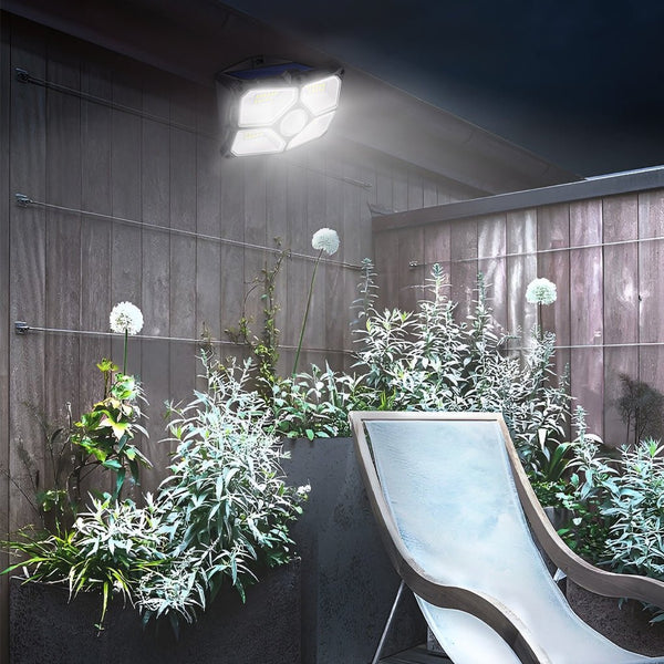 Solar Motion Sensor Led Garden Lights Waterproof