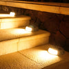 Wall Protected Flush Mount On Step Lights Solar Led Stairway Landscape Lighting