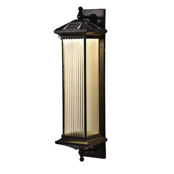 Solar Retro Outdoor Waterproof Led Automatic Light Sense Gate Lamp Wall Lights