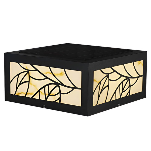 Square Waterproof Led Modern Solar Outdoor Deck Post Lights Pillar Light