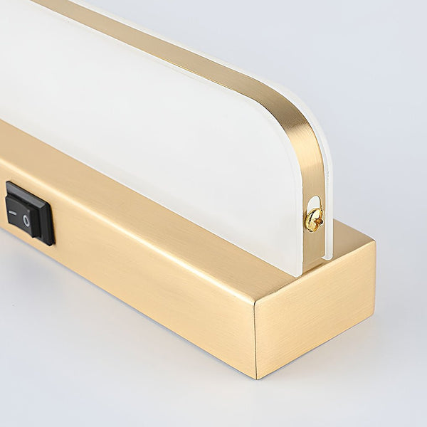 Led Bathroom Vanity Light Polished Iron Trim