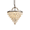 traditional ancient silver crystal inverted pyramid chandelier