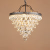 traditional ancient silver crystal inverted pyramid chandelier