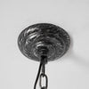 traditional ancient silver crystal inverted pyramid chandelier